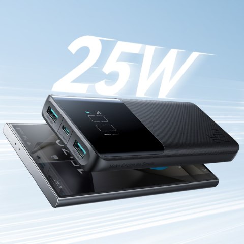 Powerbank 10000mAh 25W 2x USB-A 1x USB-C SFC - czarny JOYROOM