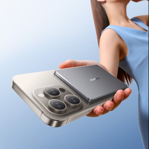 Powerbank 5000mAh USB-C 20W PD i ładowaniem indukcyjnym 15W - szary JOYROOM