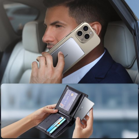 Powerbank 5000mAh USB-C 20W PD i ładowaniem indukcyjnym 15W - szary JOYROOM