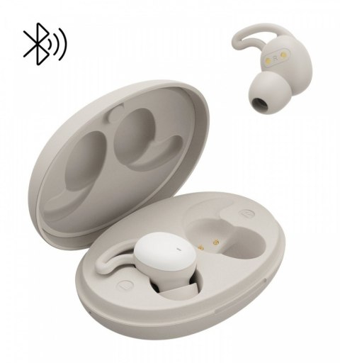 Słuchawki dokanałowewe do snu/podcast białe Hama