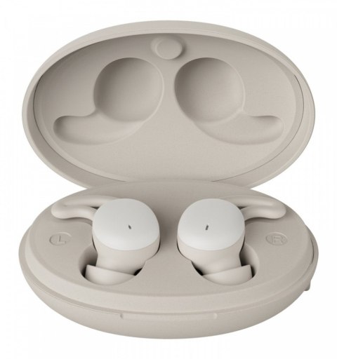 Słuchawki dokanałowewe do snu/podcast białe Hama