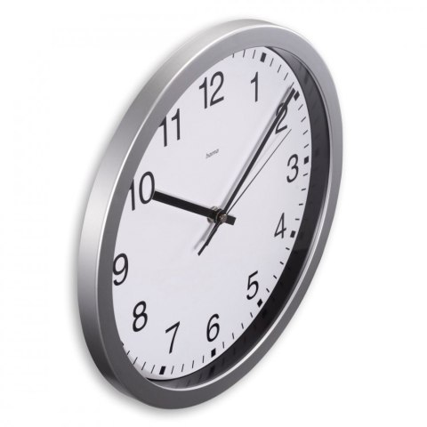 Zegar ścienny 30cm Mallorca Srebrny Hama