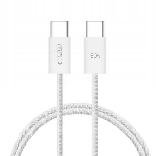 Kabel przewód USB-C PD 60W 3A 1m - biały Tech-Protect