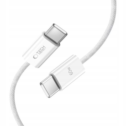 Kabel przewód USB-C PD 60W 3A 1m - biały Tech-Protect