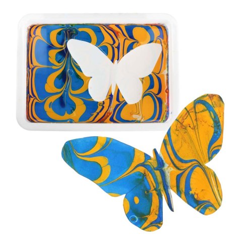 Malowanie na wodzie ebru zestaw kreatywny artystyczny akcesoria 12 kolorów Kik Sp. z o. o. Sp. k.