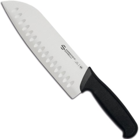 Nóż Santoku ze szlifem kulowym do siekania SUPRA dł. 200/340 mm Ambrogio Sanelli