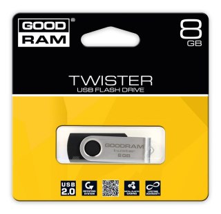 TWISTER 8GB Black USB2.0 GOODRAM
