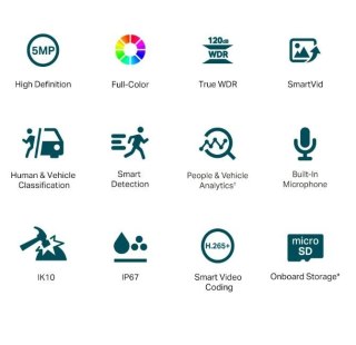 Kamera sieciowa VIGI C250(2.8mm) 5MP Full-Color Dome TP-LINK