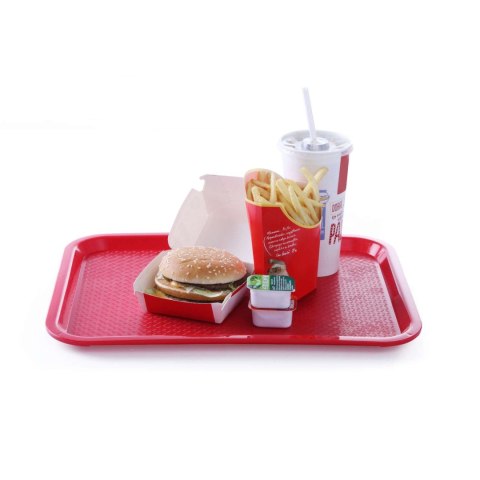 Taca z polipropylenu Fast Food 30.5x41.5cm - czerwona Hendi