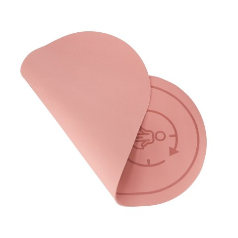 Mata do ćwiczeń jogi wygładzająca 127 x 63 x 0,6 cm różowa Kik Sp. z o. o. Sp. k.