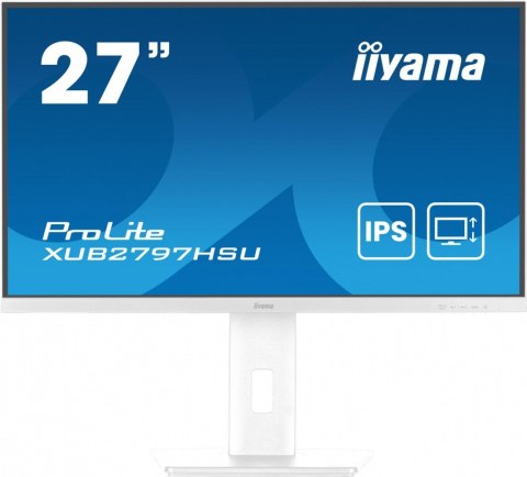 Monitor 27 cali XUB2797HSU-W2 IPS,FHD,HAS,300cd,(5y) IIYAMA