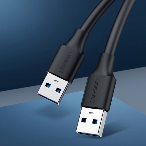 Kabel przewód USB 2.0 męski 0.5m czarny UGREEN