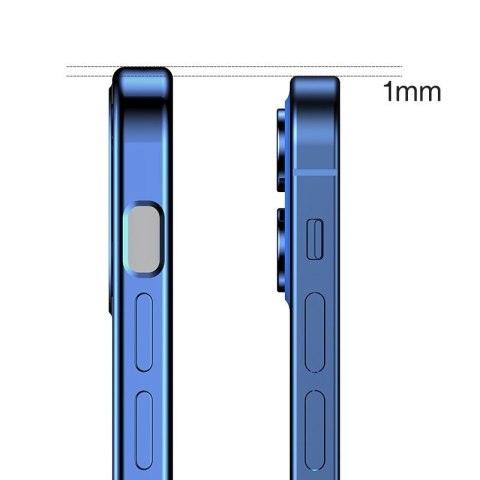 Ultra cienkie przezroczyste etui z metaliczną ramką do iPhone 12 Pro Max złoty JOYROOM