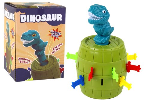 Gra Zręcznościowa Dinozaur W Beczce Wyskakujący Dinozaur LEAN TOYS