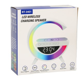Lampka LED Gamingowa RGB głośnik ładowarka indukcyjna radio budzik zegar Kik Sp. z o. o. Sp. k.