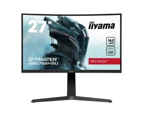 Monitor 27 cali GB2766HSU-B1 VA,165HZ,1500R,1MS,DP,HDMIx2,USB,FreeSyn IIYAMA