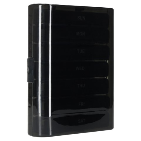 Pojemnik organizer na tabletki leki czarny Kik Sp. z o. o. Sp. k.