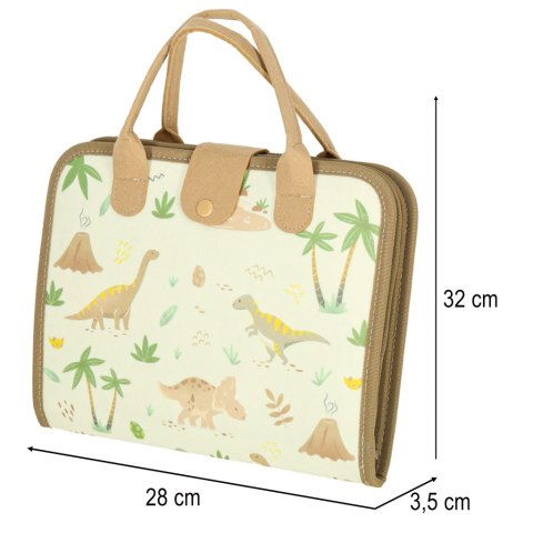 Tablica manipulacyjna sensoryczna montessori walizka dinozaury Kik Sp. z o. o. Sp. k.