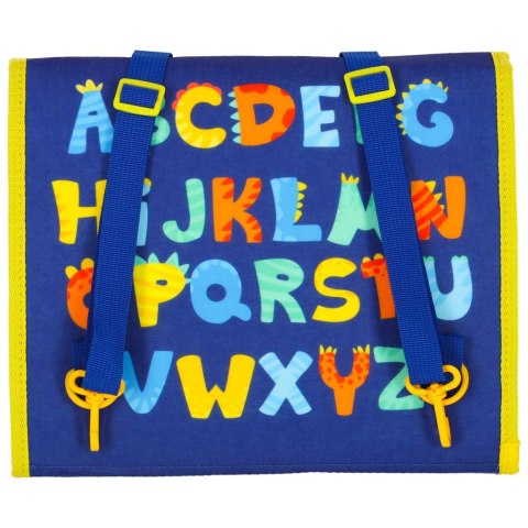 Tablica manipulacyjna sensoryczna montessori walizka plecak niebieska Kik Sp. z o. o. Sp. k.