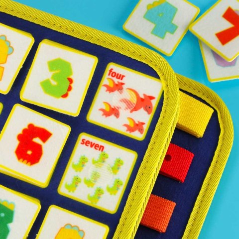 Tablica manipulacyjna sensoryczna montessori walizka plecak niebieska Kik Sp. z o. o. Sp. k.