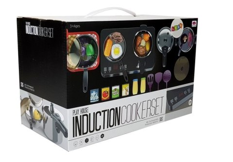 Zestaw kuchenny ze stali nierdzewnej Płyta Indukcyjna 32 elementy LEAN Toys