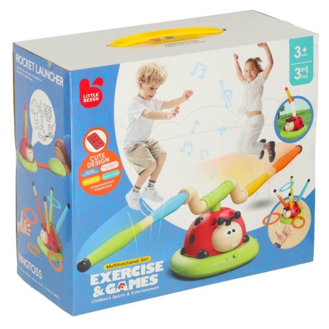 Gra zręcznościowa dla dzieci skakanka wyrzutnia rzut do celu biedronka 3w1 Kik Sp. z o. o. Sp. k.