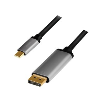 Kabel USB-C do DP, 4K 60Hz aluminiowy 1.8m LogiLink