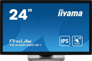 Monitor 24 cale T2438MSC-B1 IPS,FHD,DP,HDMI,2x2W,2xUSB,600(cd/m2), 10pkt.7H,IP1X(FRONT),PION/POZIOM IIYAMA