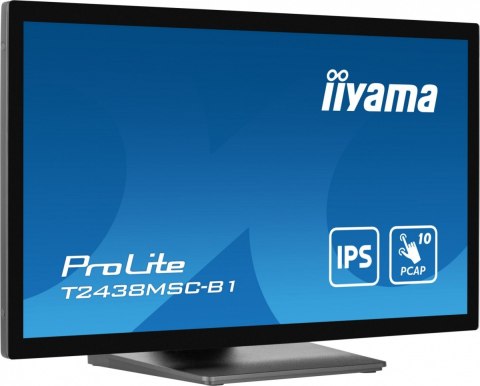 Monitor 24 cale T2438MSC-B1 IPS,FHD,DP,HDMI,2x2W,2xUSB,600(cd/m2), 10pkt.7H,IP1X(FRONT),PION/POZIOM IIYAMA