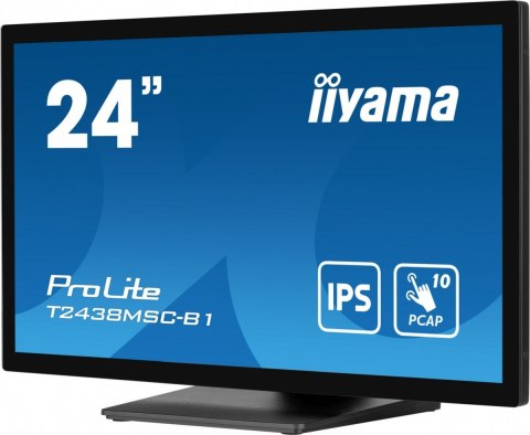 Monitor 24 cale T2438MSC-B1 IPS,FHD,DP,HDMI,2x2W,2xUSB,600(cd/m2), 10pkt.7H,IP1X(FRONT),PION/POZIOM IIYAMA