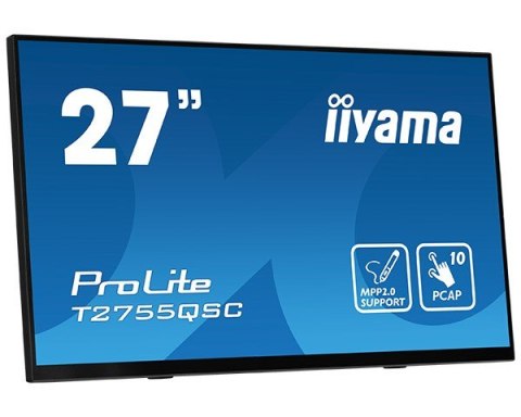 Monitor 27 cali T2755QSC-B1 Dotyk, USB, HDMI, IPS, QHD IIYAMA