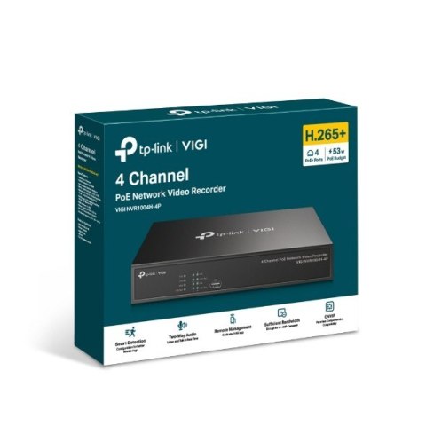 Rejestrator VIGI NVR1004H-4P 4 kanały TP-LINK