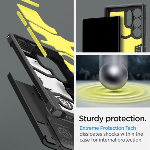 Etui ochronne na Samsung Galaxy S24 Ultra Tough Armor - czarne SPIGEN