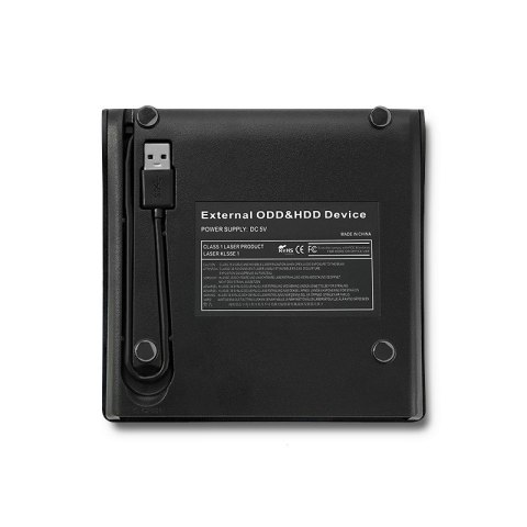 Obudowa/kieszeń na napęd CD/DVD SATA USB 3.0 12.7mm Qoltec