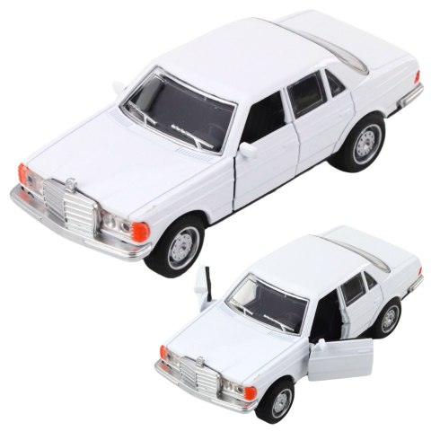 Samochód Klasyczny Metalowy Napęd Światła Dźwięki Otwierane Drzwi Mix LEAN Toys