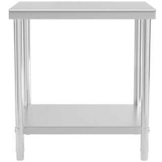 Stół blat roboczy centralny stalowy z półką 80 x 60 cm Royal Catering