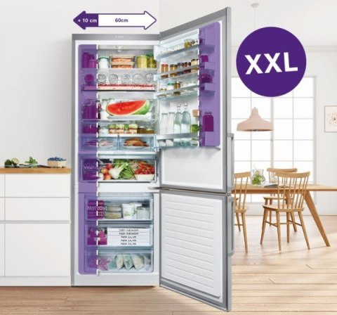 Chłodziarko-zamrażarka XXL KGV58VLEAS Bosch