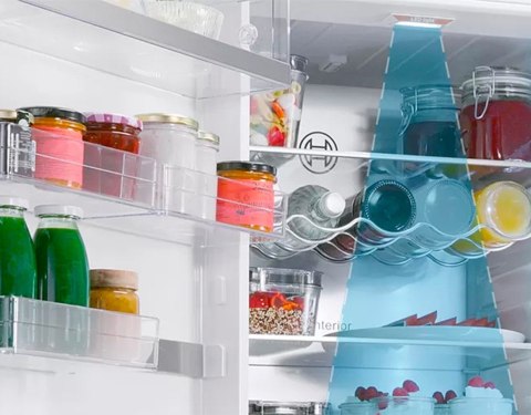 Chłodziarko-zamrażarka XXL KGV58VLEAS Bosch