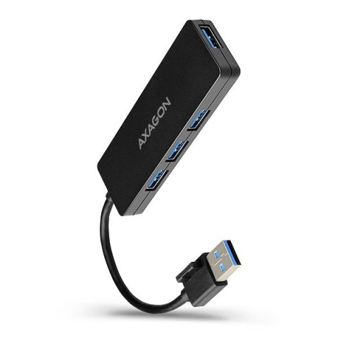 HUE-G1A Hub 4-portowy USB 3.2 Gen 1 SLIM, kabel Type-A 14cm AXAGON