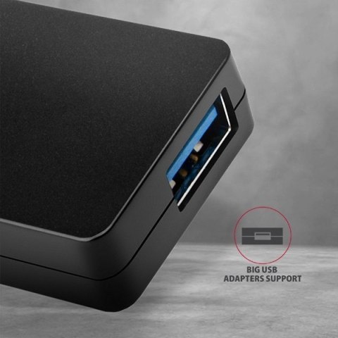 HUE-G1A Hub 4-portowy USB 3.2 Gen 1 SLIM, kabel Type-A 14cm AXAGON