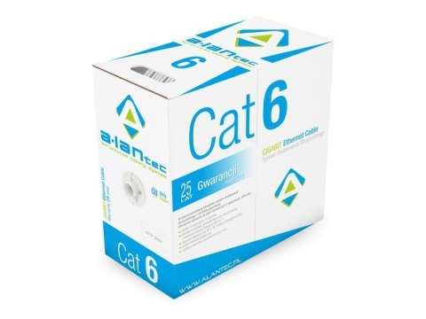 Kabel U/UTP kat.6 Dca LSOH 305m - 25 lat gwarancji ALANTEC