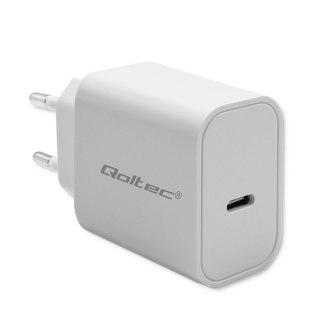 Ładowarka Super Quick PD | USB-C | 20W | 5-12V | 1.67-3A | Biała Qoltec