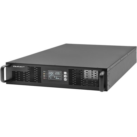 Zasilacz awaryjny UPS do RACK | 3kVA | 3000W | Power Factor 1.0 |LCD | On-line Qoltec