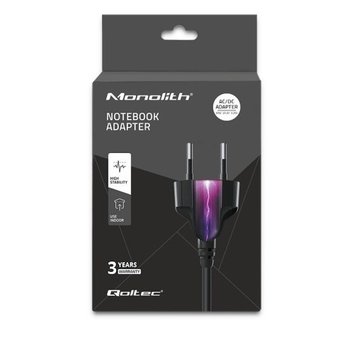 Zasilacz sieciowy 65W | 5-20.3V | 2-3.25A | USB typ C | PD Qoltec