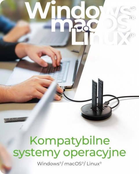 Stacja klonująca+dockująca dla 2xNVMe M.2SSD IB-1612MCL-C31 IcyBox
