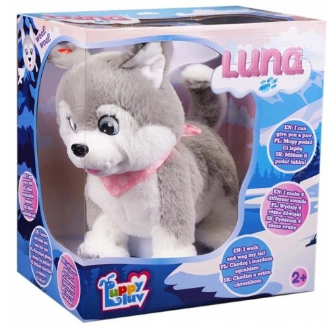 Maskotka interaktywna Puppy Luv Piesek Husky Luna Tm Toys