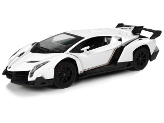 Auto Sportowe R/C 1:24 Lamborghini Veneno Białe 2.4 G Światła LEAN Toys