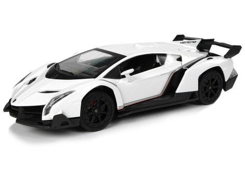 Auto Sportowe R/C 1:24 Lamborghini Veneno Białe 2.4 G Światła LEAN Toys