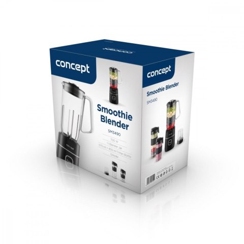Blender kielichowy smoothie czarny SM3490 Concept