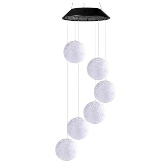 Lampki Solarne Ogrodowe LED Dzwonki Kule Kolorowe 70cm LEAN